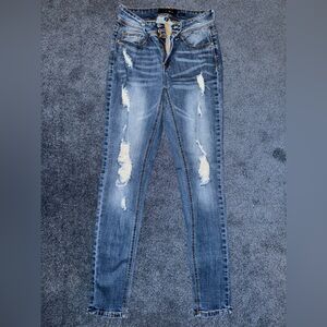 Distressed Blue Women's Jeans